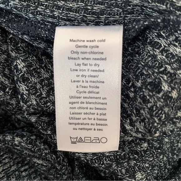 Rag & Bone Clara Torqued Midi Tank Dress Small Black Heather - Picture 8 of 9